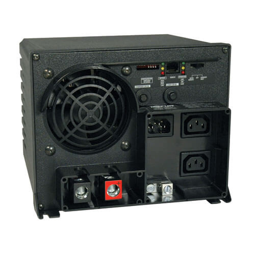 TRIPPLITE INVERTER-CHARGER 750 WATTS. OUTPUT: 230V. INPUT: 12VDC. CONNECTION: HARDWIRE. OVERLOAD PROTECTION. AVR