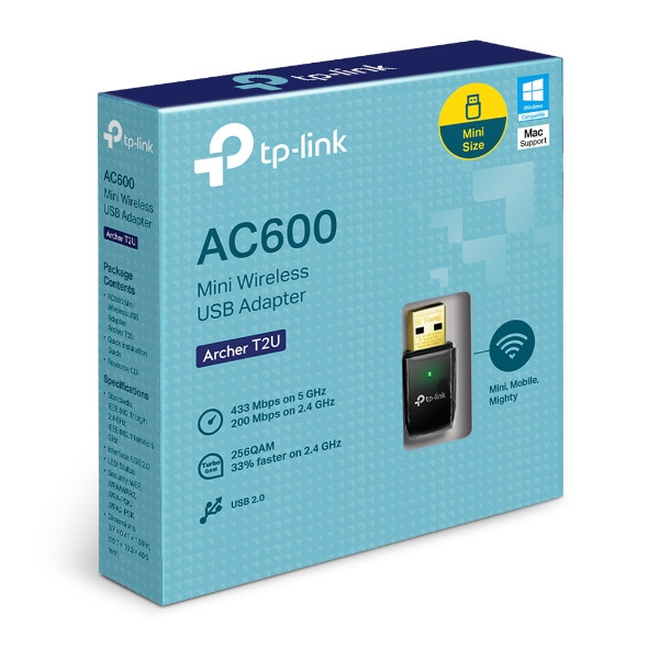TP-Link AC600 Wireless Dual Band USB Adapter Archer T2U v3