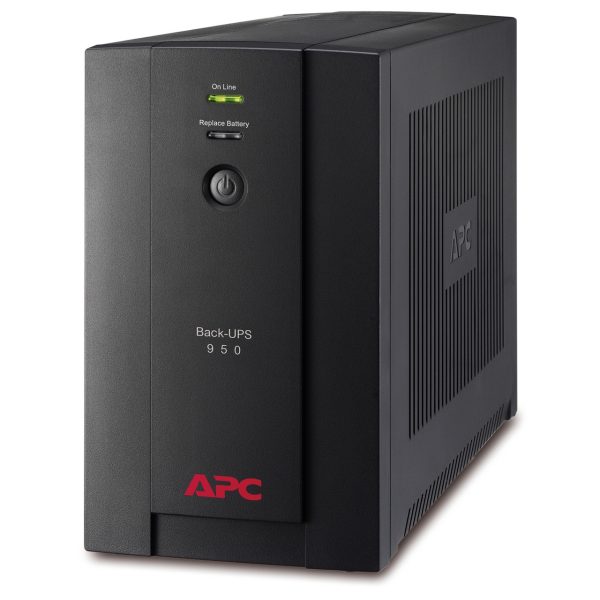 APC UPS 950 VA / 480 WATTS. BACK-UPS. OUTLETS: 4X SCHUKO. INPUT: 150 - 280V. OUTPUT: 230V. AVR. USB. TOWER BX950U-GR