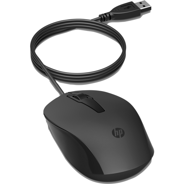 HP 150 Wired Mouse 1600 DPI Optical Tracking USB Plug & Play 240J6AA
