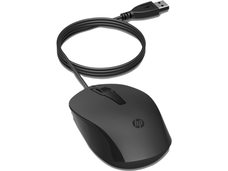 HP 150 Wired Mouse 1600 DPI Optical Tracking USB Plug & Play 240J6AA