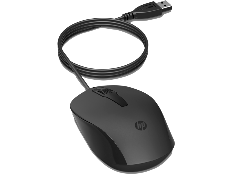 HP 150 Wired Mouse 1600 DPI Optical Tracking USB Plug & Play 240J6AA