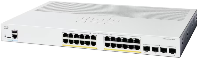 Cisco Switch Catalyst 1200 24-port GE PoE 4x1G SFP C1200-24P-4G