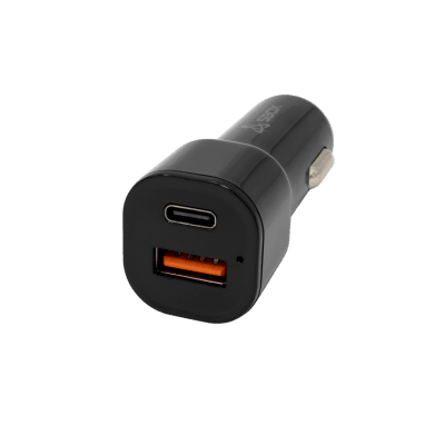 USB CAR CHARGER SBOX CC-038 / 2 OUTPUTS - 38 W Black