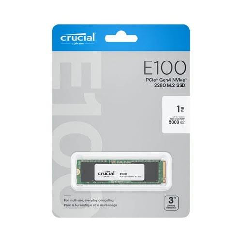 SSD M.2 1TB Crucial E100 NVMe PCIe 4.0 x 4 CT1000E100SSD8