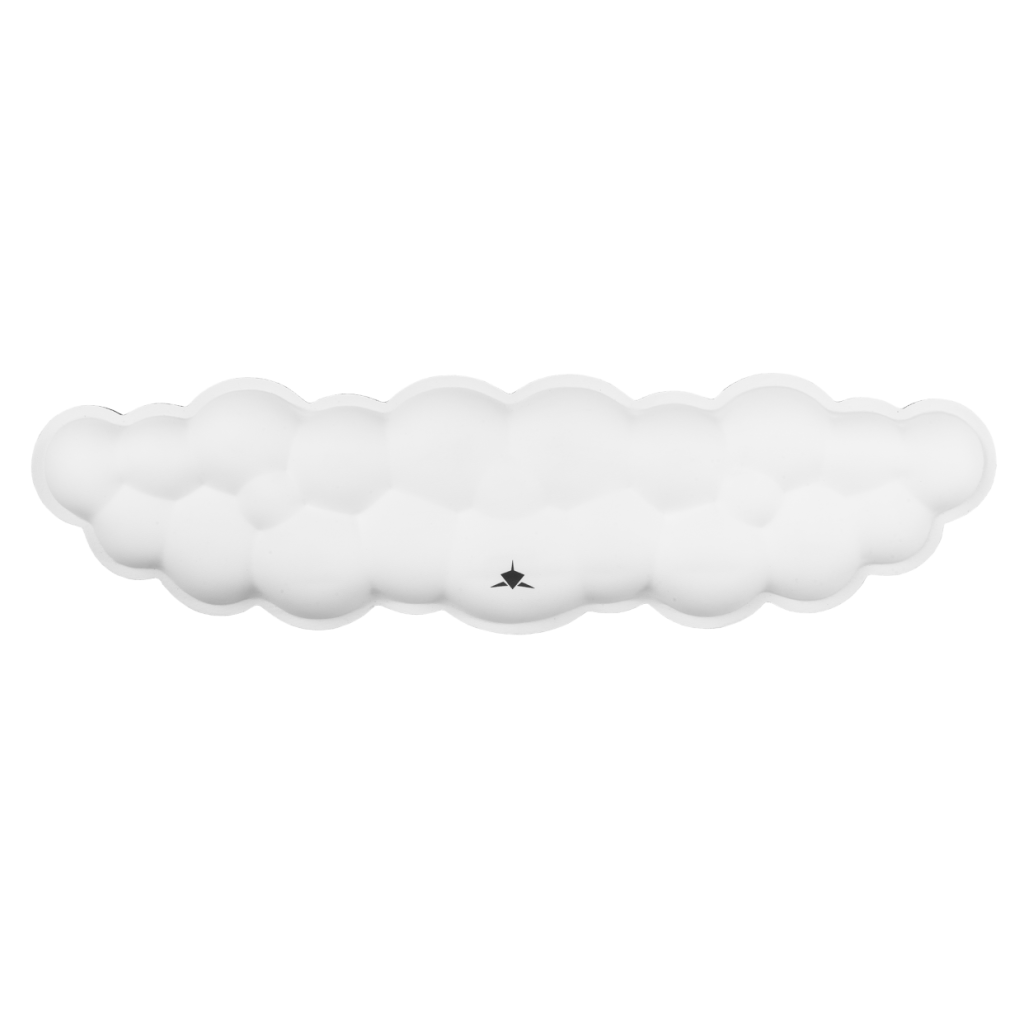 White Shark WRIST REST FOR KEYBOARD KP-012 CUMULUS-W WHITE