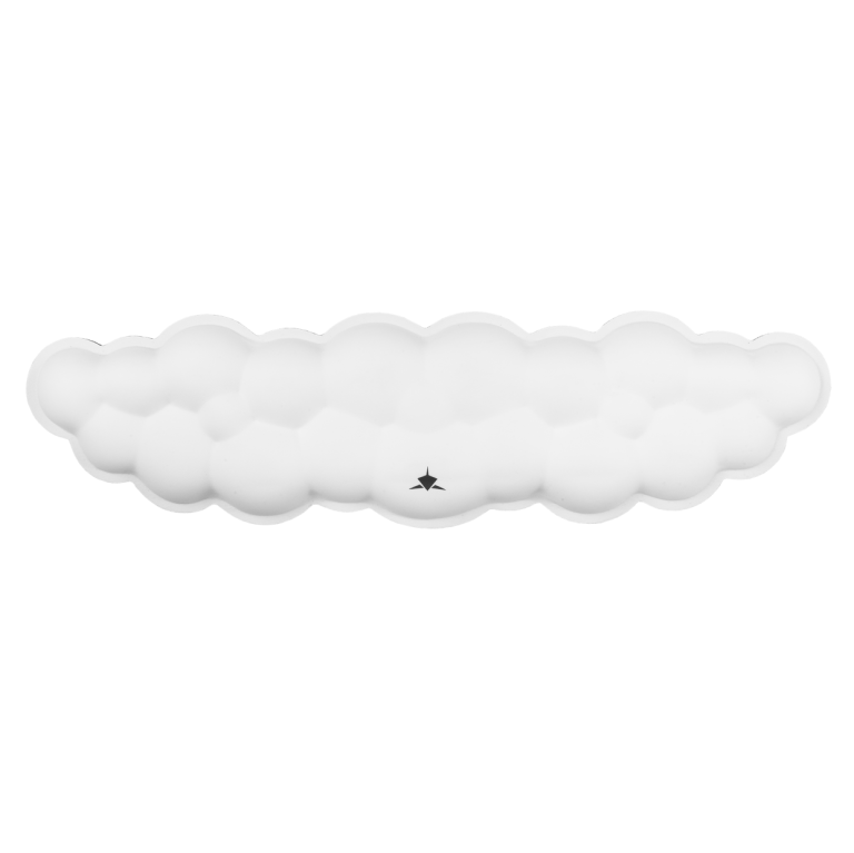 White Shark WRIST REST FOR KEYBOARD KP-012 CUMULUS-W WHITE