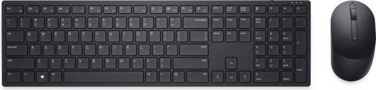 Dell Keyboard and Mouse KM5221W Pro Wireless US International (QWERTY) – (RTL BOX ) Black