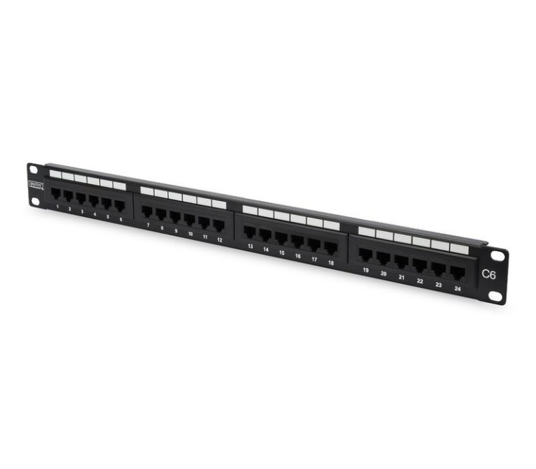 Logilink Patch Panel Cat 6 19" 24 x RJ45 UTP black