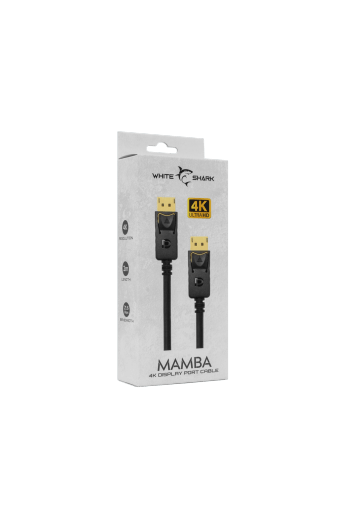 White Shark MAMBA CABLE DP-DP M/M 2M 4K@60Hz