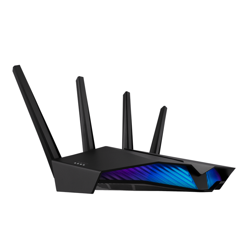 Asus AX5400 Dual Band WiFi 6 Gaming Router 5400Mbps Game Mode AURA RGB Internet Security Mesh WiFi Gigabit Port VPN 90IG07W0-MO3B10 Asus AX5400 Dual Band WiFi 6 Gaming Router 5400Mbps Game Mode AURA RGB Internet Security Mesh WiFi Gigabit Port VPN 90IG07W0-MO3B10