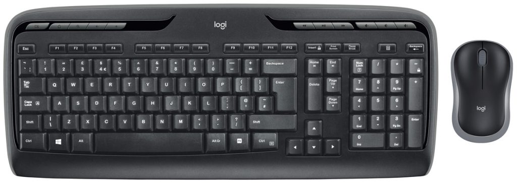 Logitech Keyboard MK330 wireless desktop black 920-003989