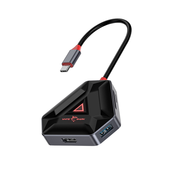 White Shark USB-C HUB HEXAGON 6  u 1