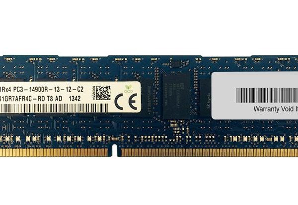 Hynix 8GB (1x8GB) 1Rx4 PC3-14900R DDR3-1866 ECC Memory Module HMT41GR7AFR4C-RD