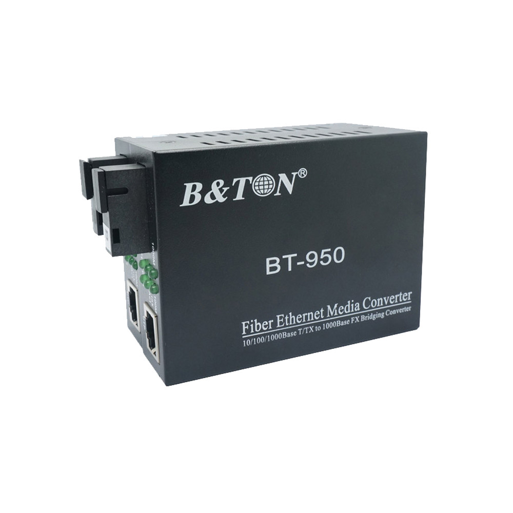 ALLSTRONG MEDIA CONVERTER 2PCS SET. 10/100MBPS. SINGLE MODE. SC INTERFACE. 1310 - 1550NM. EXTERNAL POWER SUPPLY ALS-950SM-25A/B