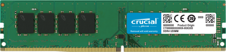 3200MHz 32GB Crucial DDR4 UDIMM CT32G4DFD832A