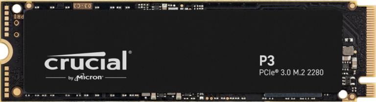 SSD Crucial P3 2TB M.2 PCI Express 3.0 NVMe 3D NAND read/write: 3500/3000 CT2000P3SSD8T