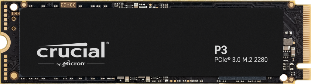 SSD Crucial P3 2TB M.2 PCI Express 3.0 NVMe 3D NAND read/write: 3500/3000 CT2000P3SSD8T