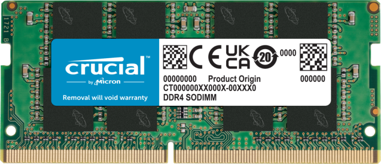 RAM DDR4 SODIMM 3200 8GB Crucial 8GB CT8G4SFRA32A