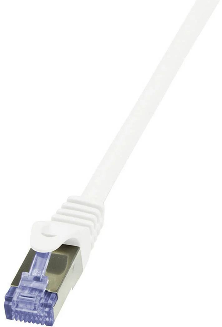 LogiLink Patch Cable PrimeLine 0.25 m Cat.6A S/FTP White CQ3011S