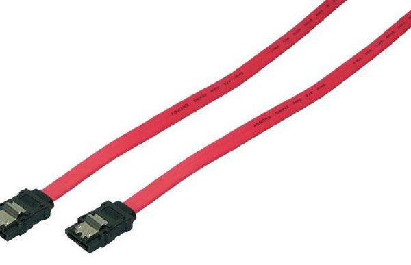 LogiLink Cable 0.3m SATA/M to SATA/M 6 Gbps latch Red CS0009