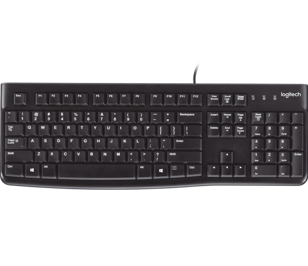 Logitech Keyboard K120 USB Black 920-002508