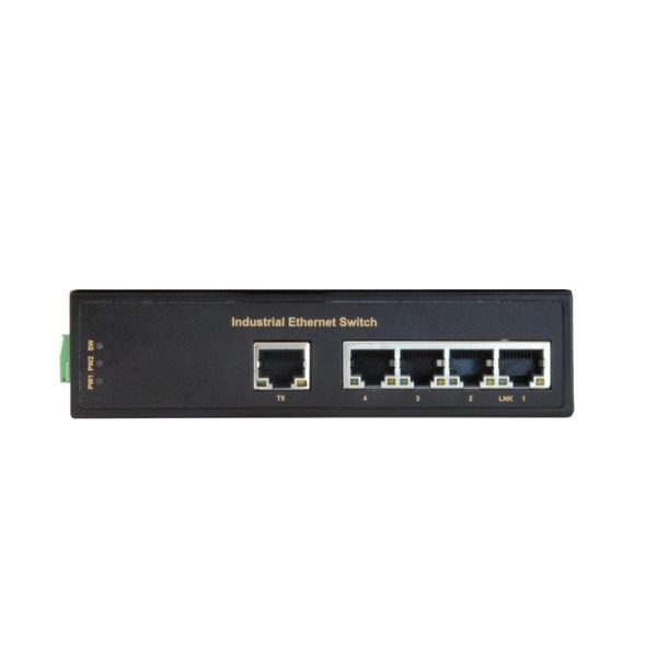 Level One 5-Port Fast Ethernet Industrial Switch IP30 metal case 6KV surge protection IFS-0501