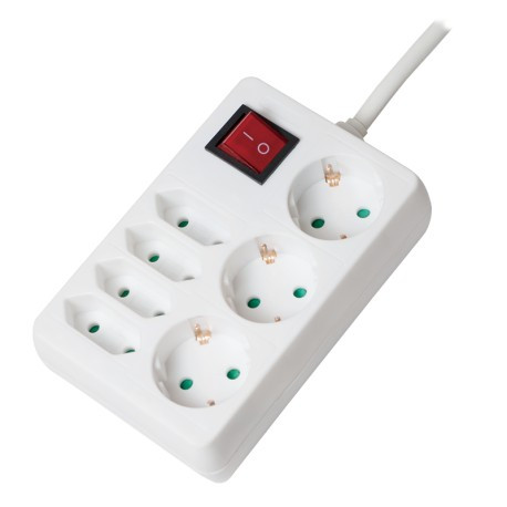 Logilink Power Strip 7-way socket + Switch 3xCEE 7/3 + 4xCEE 7/16 5m white LPS210