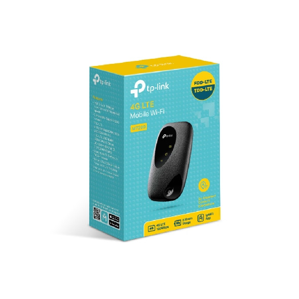 TP-Link Router Mobile 4G 3G LTE 300Mbps 2.4GHz Wi-Fi 1 SIM card slot  2000mAh Battery M7200