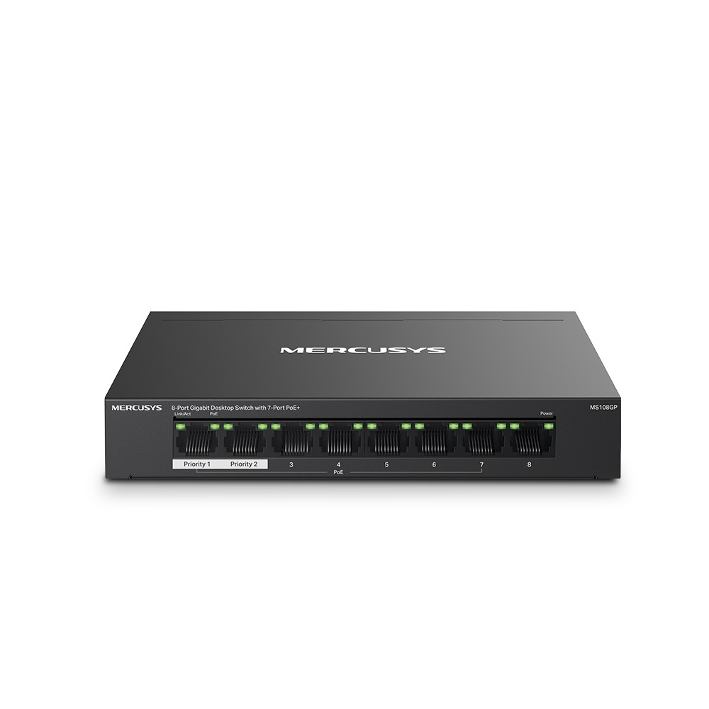 Mercusys 8 Port Gigabit Desktop Switch MS108GP Mercusys 8 Port Gigabit Desktop Switch MS108GP