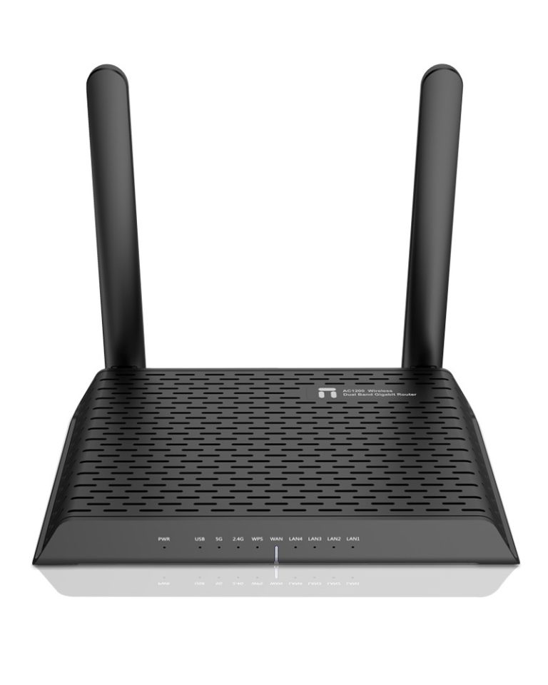 NETIS AC1200 WIRELESS DUAL BAND GIGABIT ROUTER. 1 X 10/100/1000 WAN. 4 X 10/100/1000LAN. USB2.0 PORT. 2X EXTERNAL FIXED 5DBI ANTENNA N1
