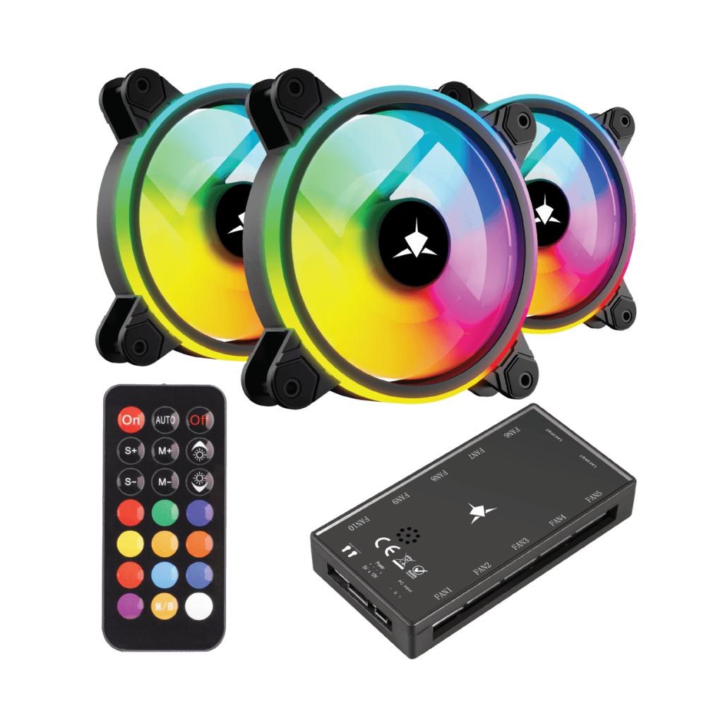 White Shark FAN GCF-S028-005 NEBULA-2 WHITE- ARGB KIT