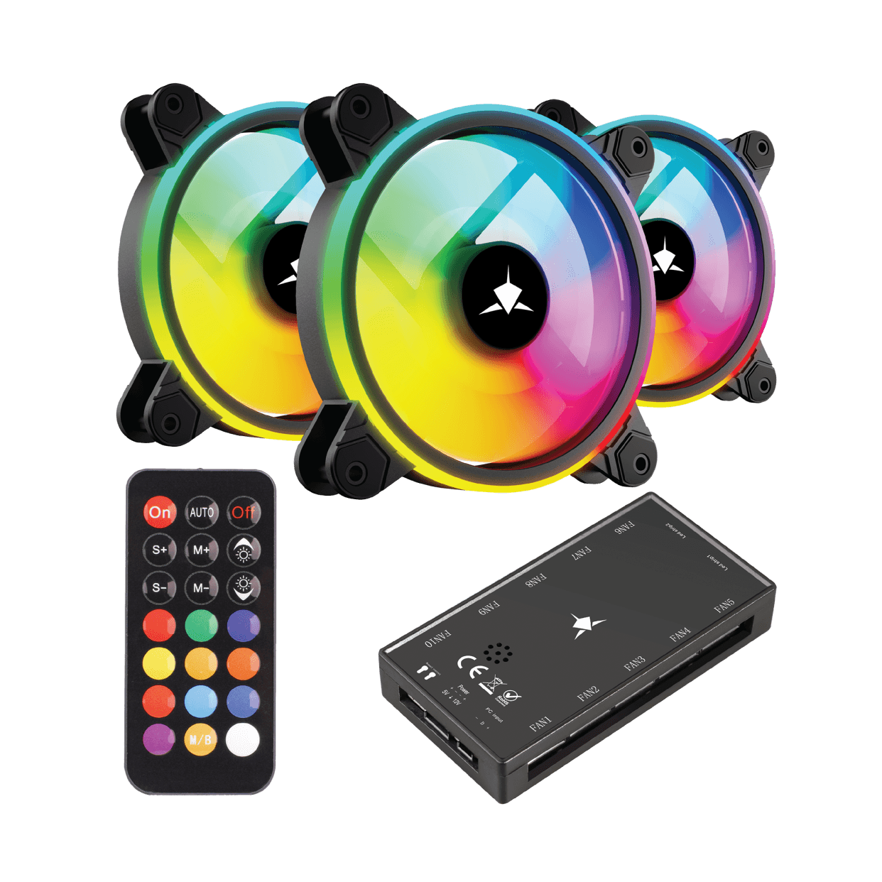 White Shark FAN GCF-S028-004 NEBULA-2- BLACK ARGB KIT White Shark FAN GCF-S028-004 NEBULA-2- BLACK ARGB KIT