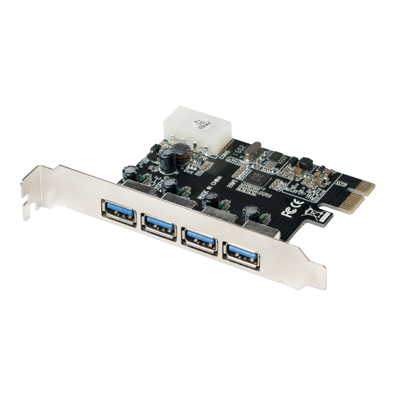 LogiLink PCIe Card 4x USB 3.0 VIA VL805 5 GBit/s