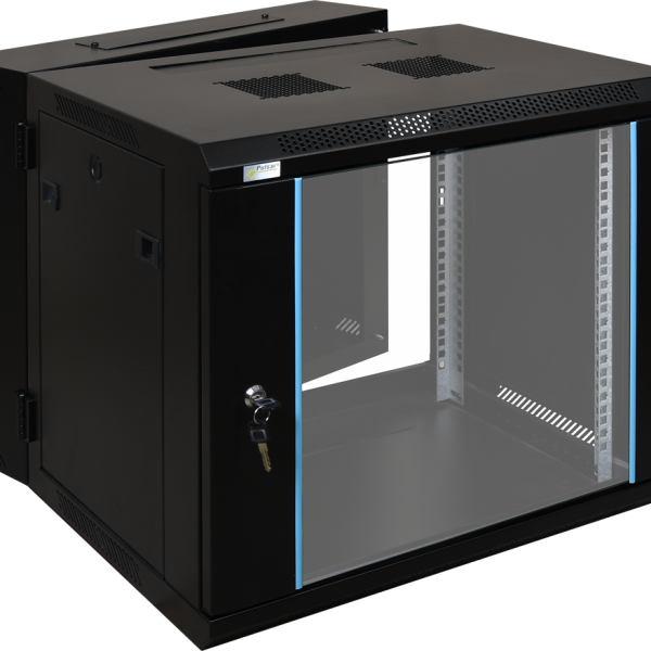 Leksus CABINET SOHO 9U 19’’ W:540 D:400MM FLAT PACK Black LKS-WM-095440