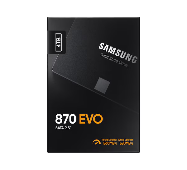 Samsung 870 EVO 4TB 2.5" Serial ATA III V-NAND MZ-77E4T0B/EU