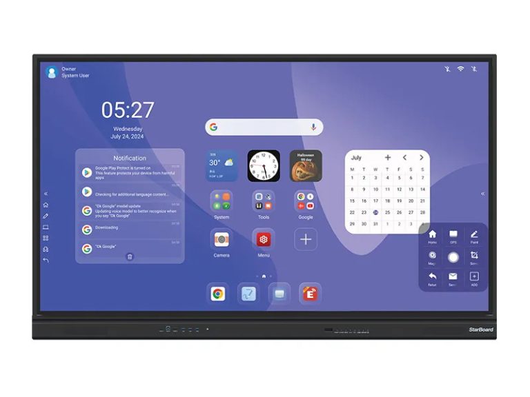 Starboard YL5U-86" SmartBoard Interactive Flat Panel Display 86"Resolution 3840x2160 4K Touch Screen Quad Core A76*2+A55*2 8GB 128GB EMMC Android 14 YL5U-86