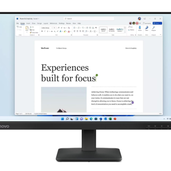 Lenovo Monitor L24-4e 23.8'' FHD(1920x1080) IPS AG 100Hz 1300:1 250cd/m 4ms 16.7M 178/178(H/V) 1xHDMI 1.4 1xVGA Raven Black 68C2KAC1EU