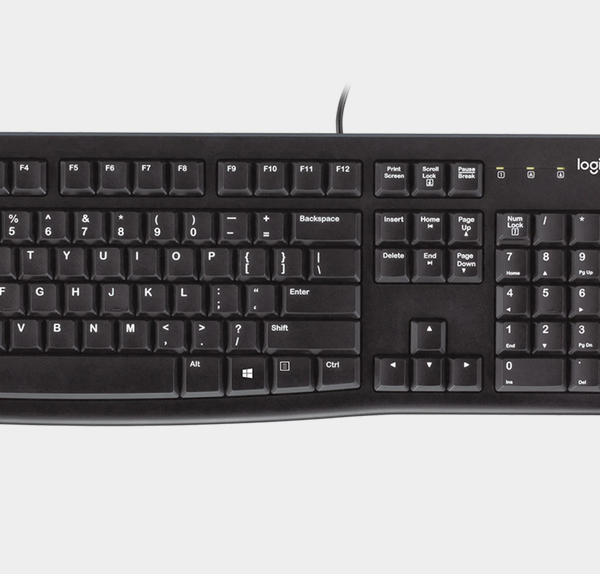 Logitech Desktop MK120 Corded Keyboard and Mouse Combo