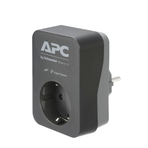 APC Essential SurgeArrest 1 Outlet 230V Black  PME1WB-GR