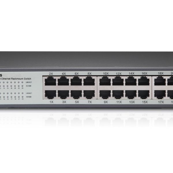 Netis Switch 24 Ports 10/100Mbps Fast Ethernet Rackmount Switch ST3124S