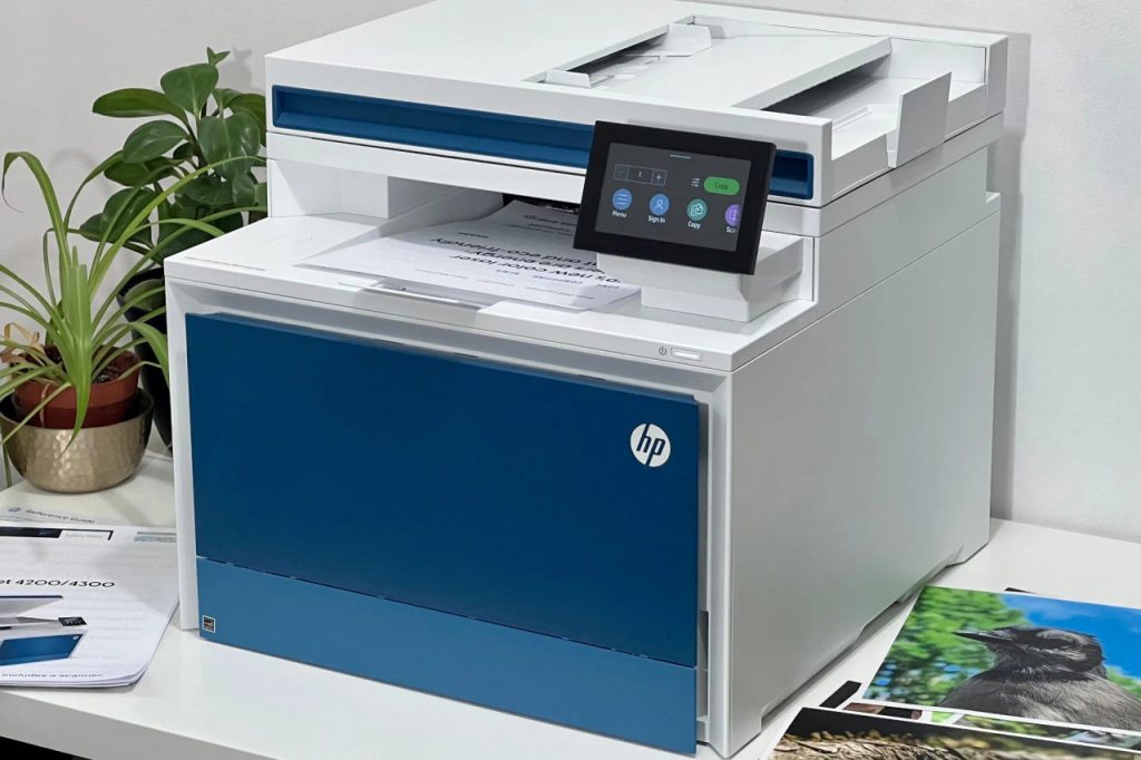 HP Color LaserJet Pro Print Copy Scan Fax 4303dw A4 up to 35ppm ADF Duplex USB Ethernet Wifi up to 50k duty cycle 5HH65A