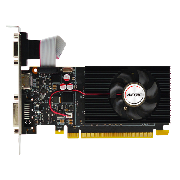 AFOX Graphic Card PCI Express 2.0 Geforce GT730 4GB DDR3 64Bit DVI HDMI LP Single Fan AF730-4096D3L3-V2
