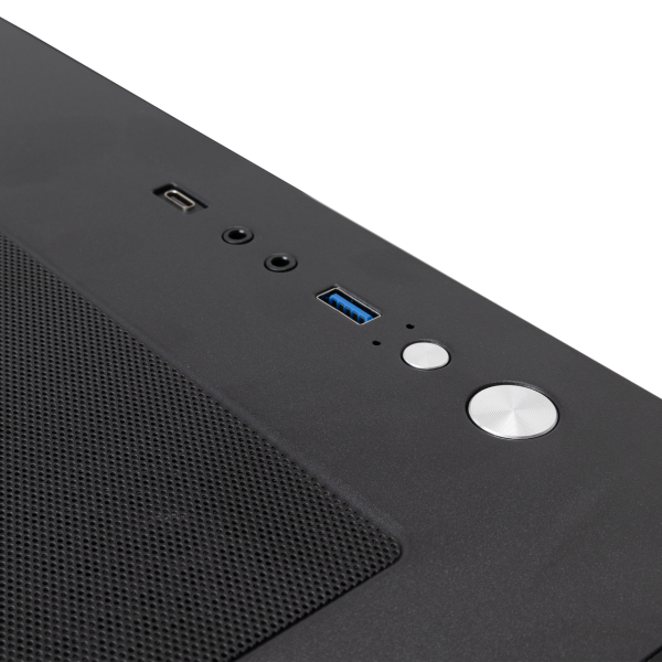 White Shark CASE GCC-2304 TORPEDO BLACK + 3 Fan DASH