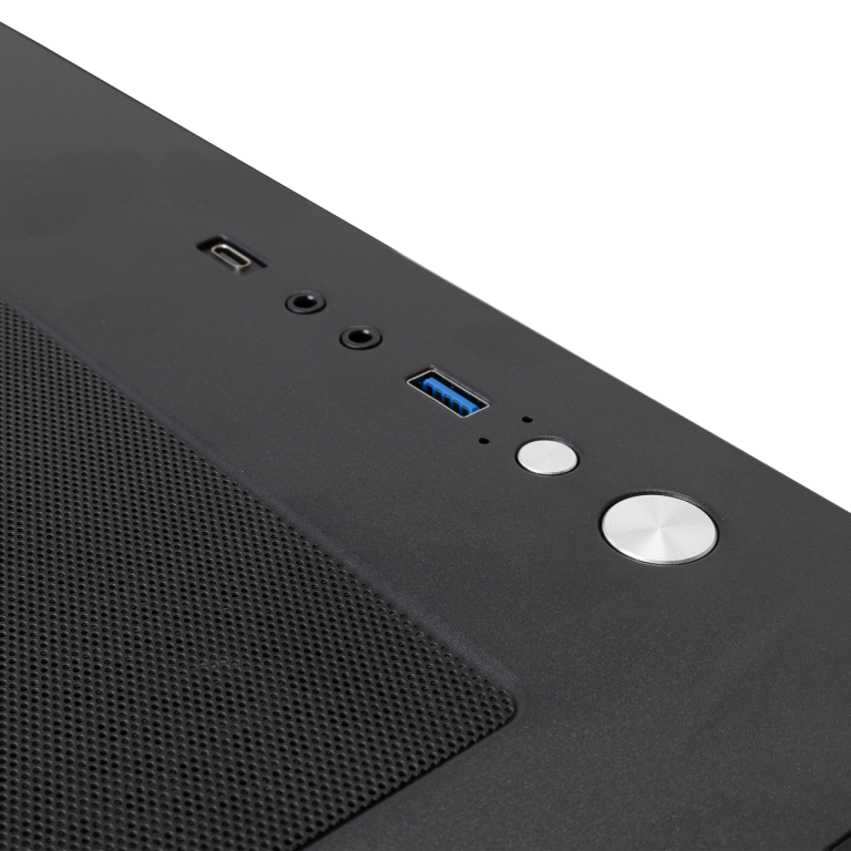 White Shark CASE GCC-2304 TORPEDO BLACK + 3 Fan DASH