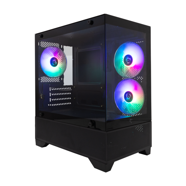 White Shark CASE GCC-2304 TORPEDO BLACK + 3 Fan COMET