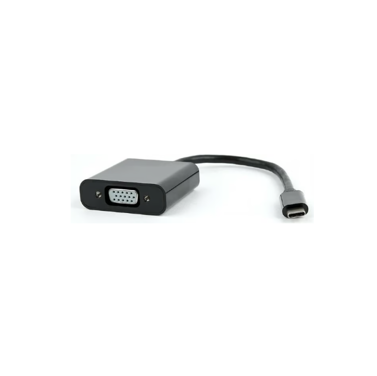 Gembird USB-C to VGA adapter black AB-CM-VGAF-01