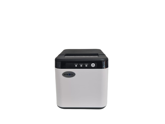 Thermal receipt printer USB+LAN 200mm/s White color EU plug ZY-Q821W